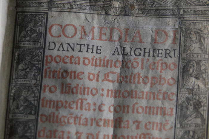 Trovate due pagine della prima edizione della Divina Commedia