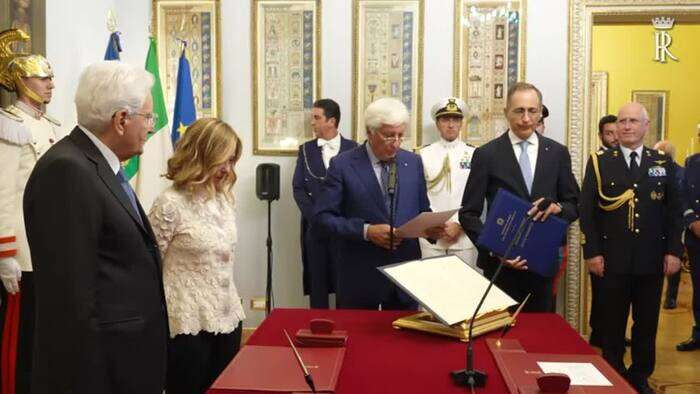 Governo, ieri al Quirinale il giuramento del nuovo ministro della Cultura Giuli