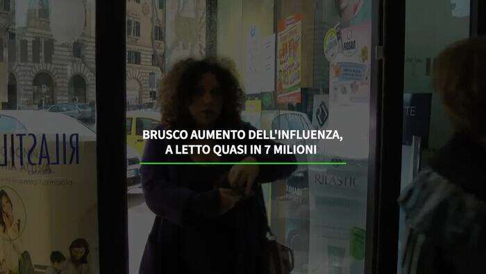 Brusco aumento dell'influenza, a letto quasi in 7 milioni