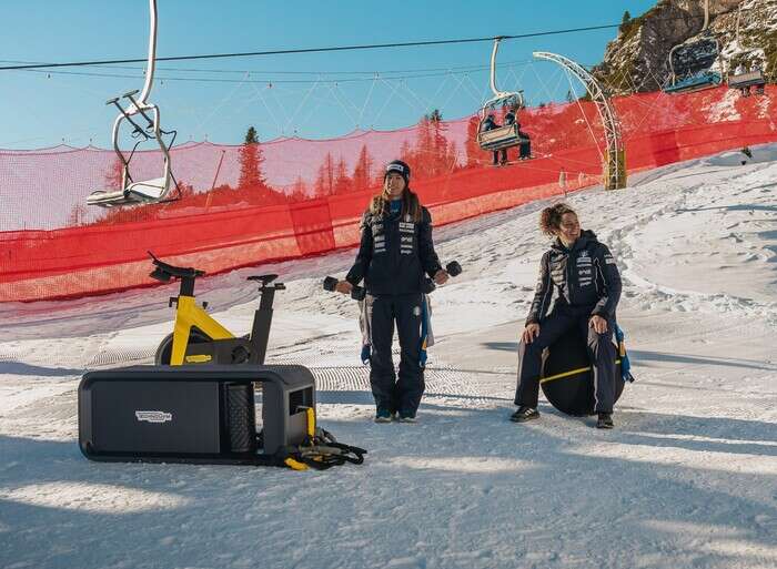 Prove di Olimpiadi, Technogym allena le atlete a Cortina