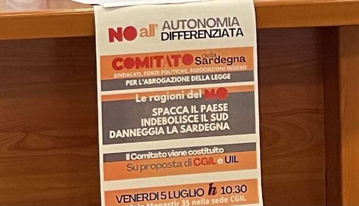 Autonomia: in Sardegna Cgil e Uil guidano il comitato del No