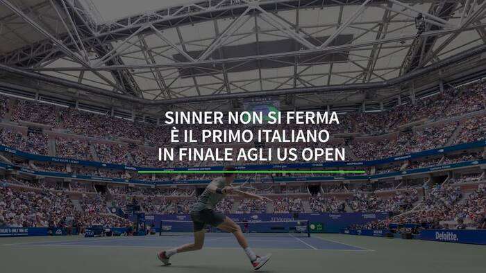 Sinner non si ferma, e' il primo italiano in finale agli Us Open