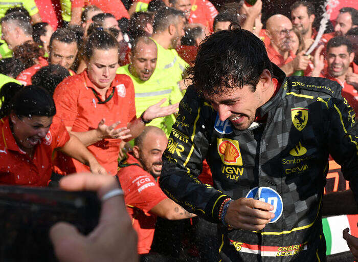 F1: Leclerc re di Monza, trionfo Ferrari. Una marea rossa colora l'Autodrono