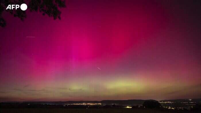 L'aurora boreale colora i cieli di Germania e Regno Unito