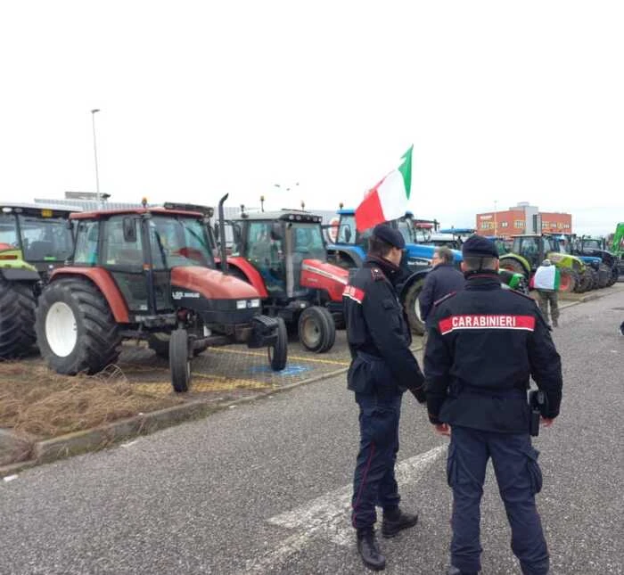 Protesta trattori, in un centinaio giungono nel trevigiano