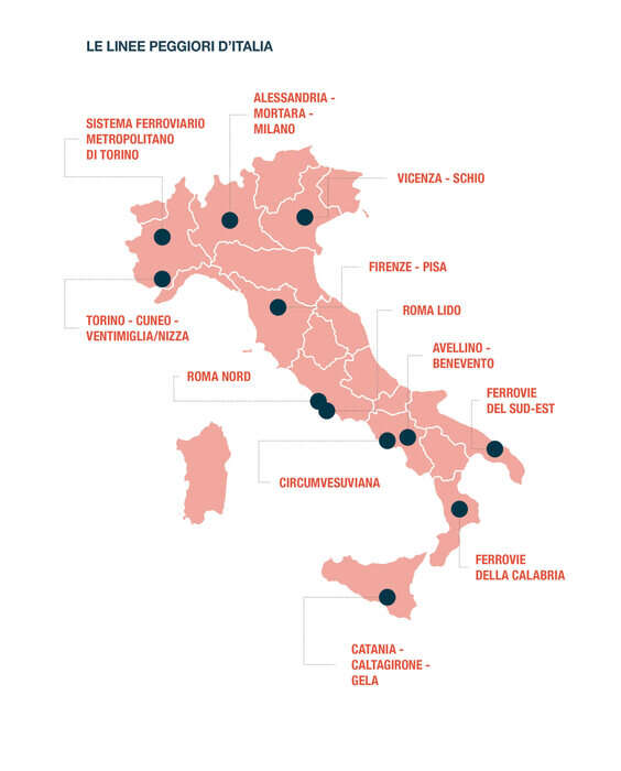 Pendolaria, aumentano le linee ferroviarie disagiate,7 nuove