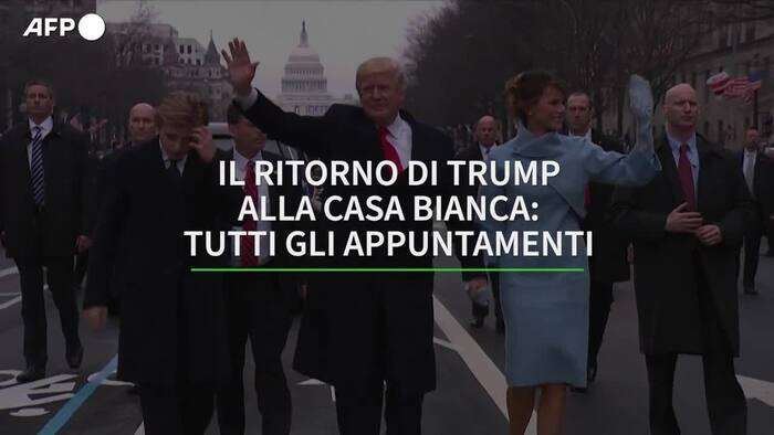 Il ritorno di Trump: tutti gli appuntamenti dal 18 al 21 gennaio