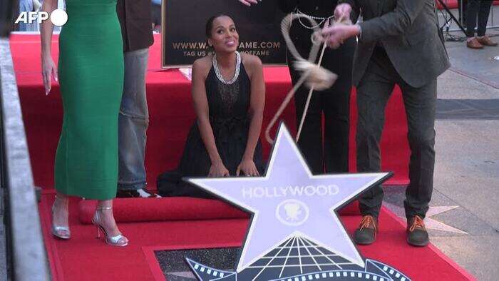 Sulla Hollywood Walk of Fame brilla la stella di Kerry Washington