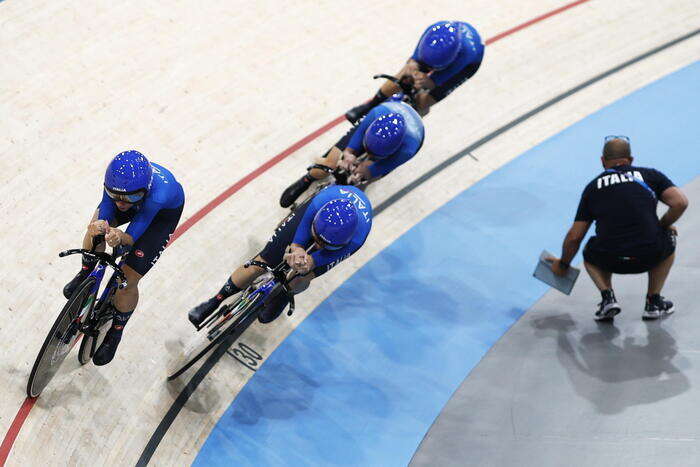 Ciclismo:Mondiali Pista;Inseguimento squadre donne,bronzo Italia