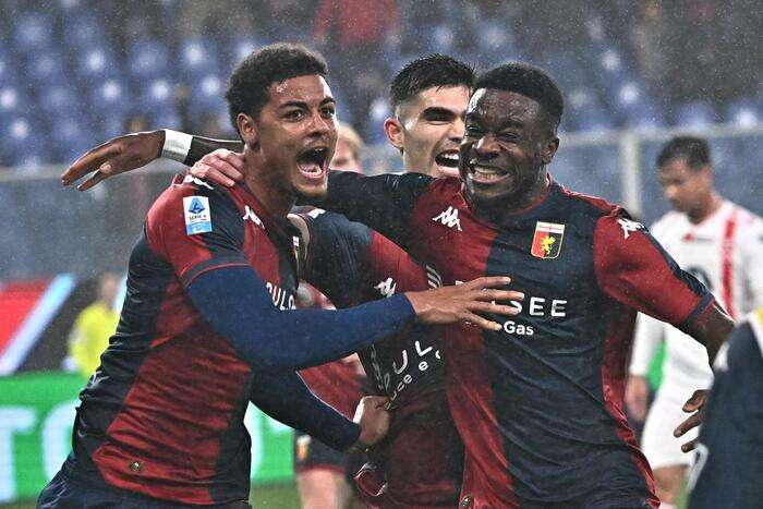 Serie A: il Genoa vola con i difensori e batte un Monza spento CRONACA e FOTO