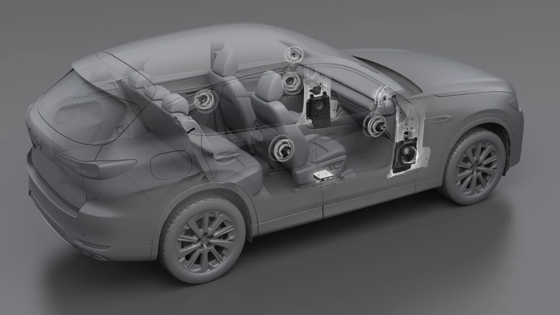 Mazda, su CX-60 e CX-80 il comfort arriva anche dal suono