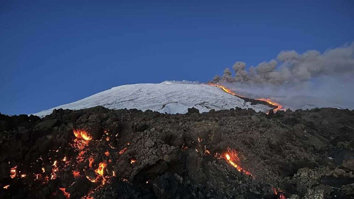 Etna:Protezione Civile regionale monitora aree colata lavica