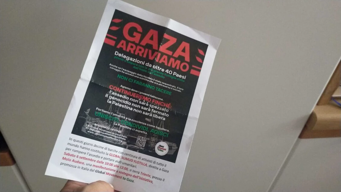 Sabato a Trieste mobilitazione di Global Movement to Gaza