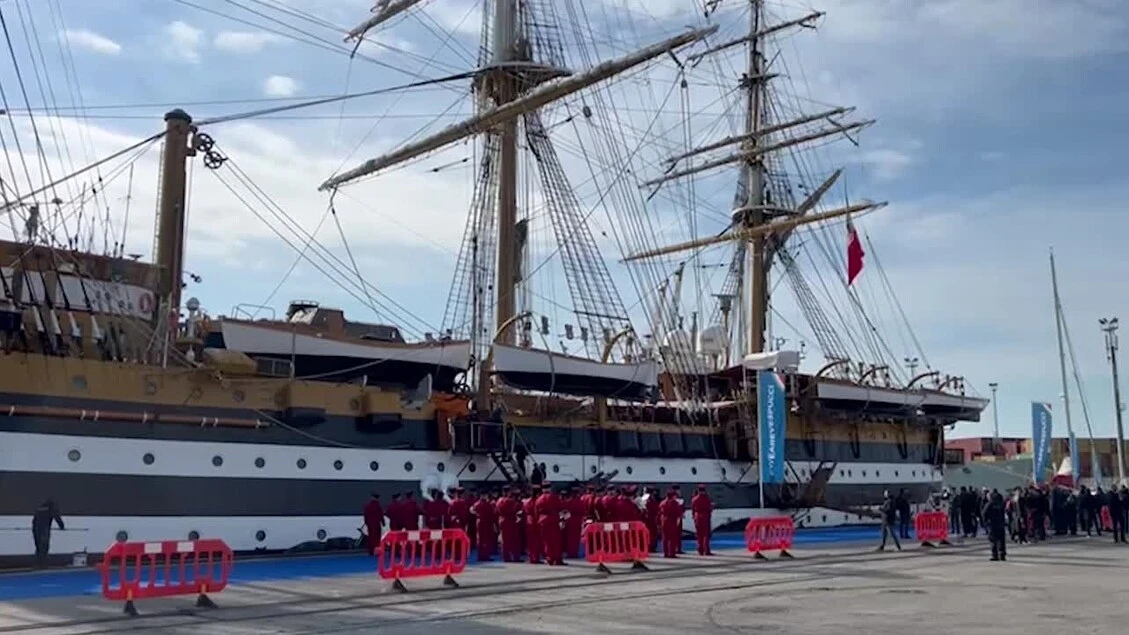 Vespucci a Durazzo, prima tappa estera del tour Mediterraneo