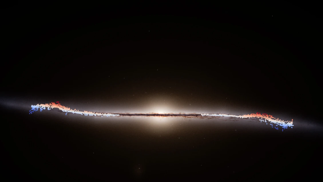 Una grande onda agita le stelle della Via Lattea