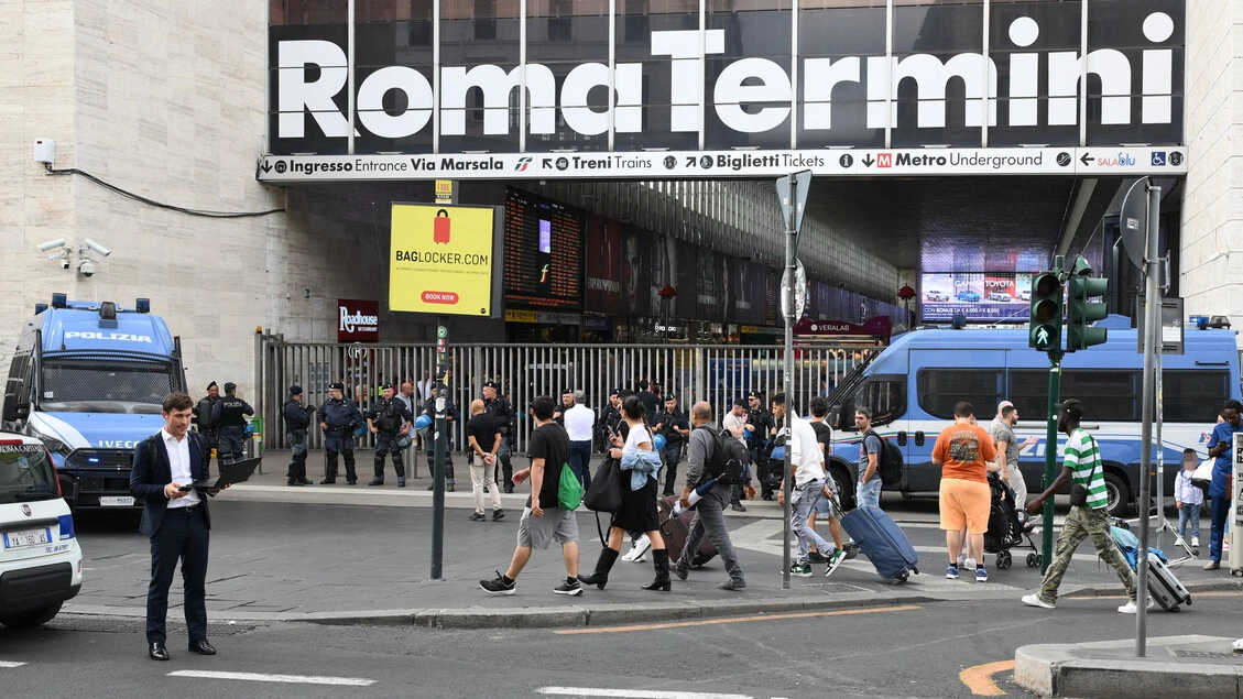 Proteste pro Pal,forze ordine cinturano stazione Termini