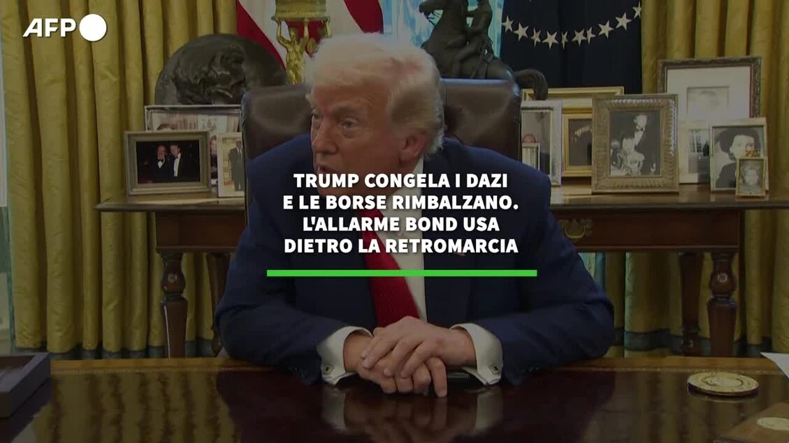 Trump congela i dazi e le borse rimbalzano