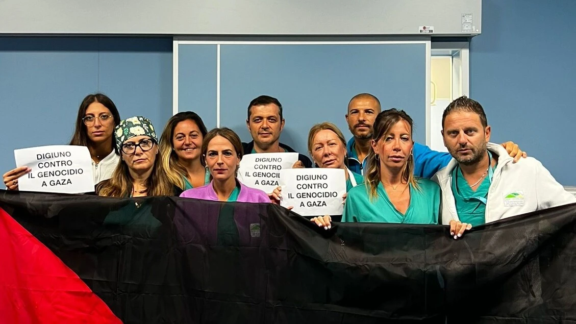 Sanitari di Napoli aderiscono a sciopero della fame per Gaza