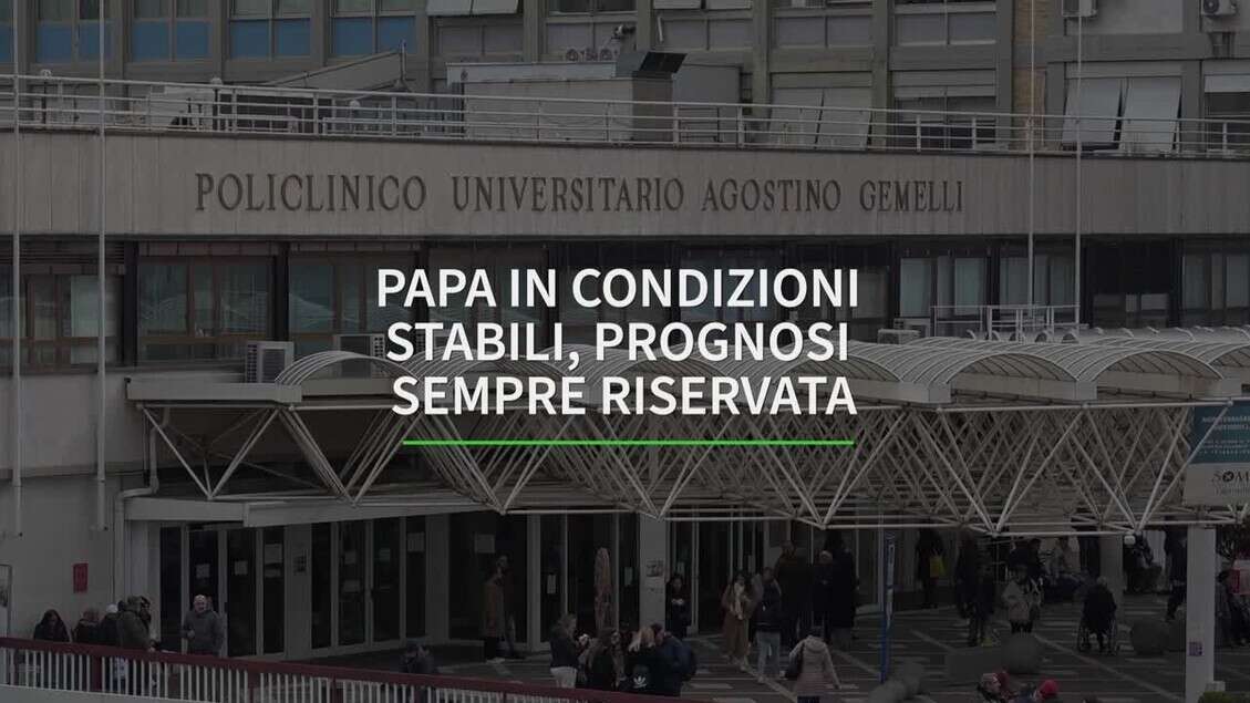 Papa in condizioni stabili, prognosi sempre riservata