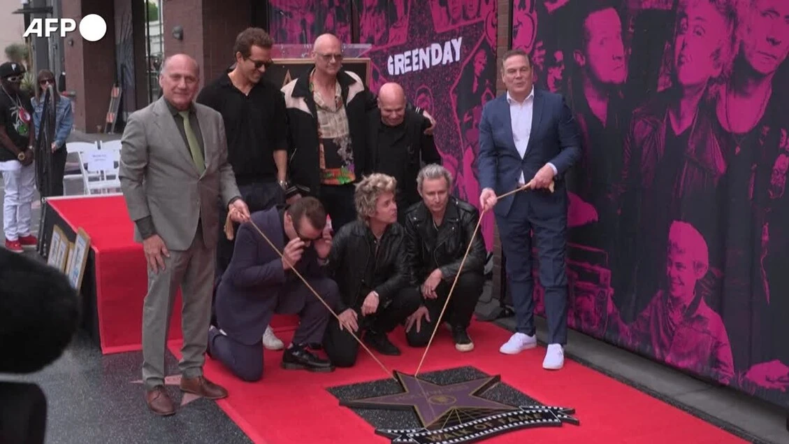 I Green Day ricevono una stella sulla Hollywood Walk of Fame