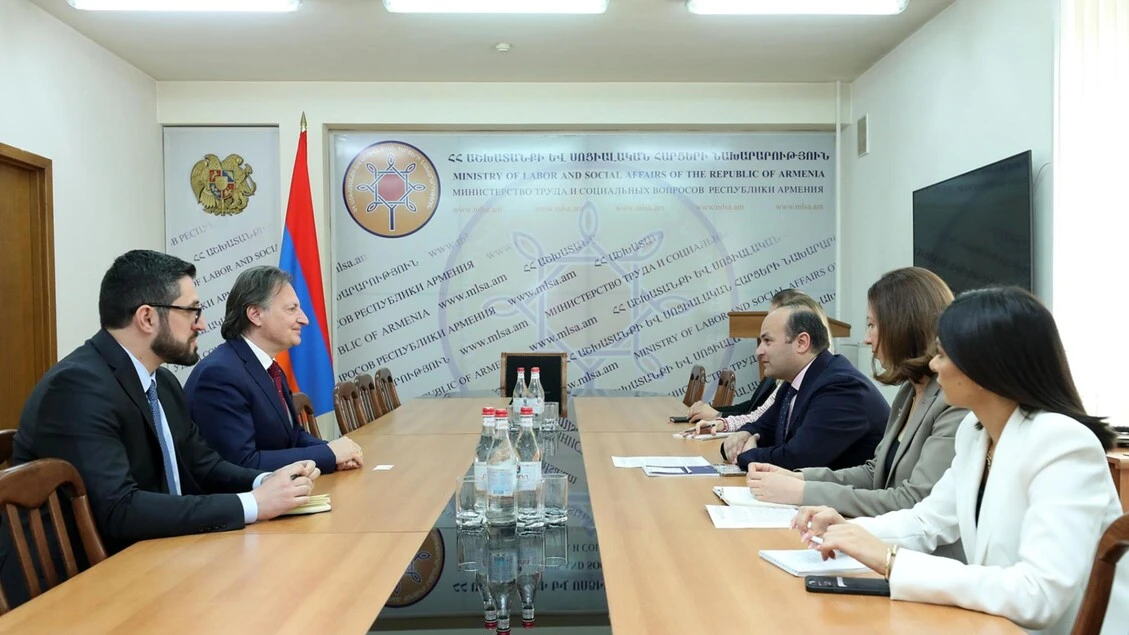Ambasciatore Ferranti incontra ministro del Lavoro dell'Armenia