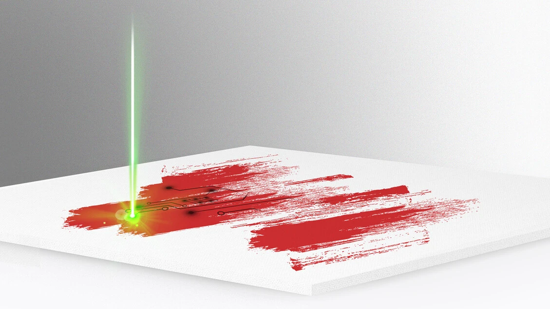 Il primo circuito elettrico disegnato con pennarello e laser
