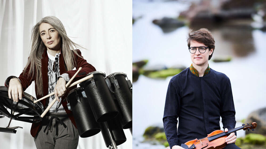 Evelyn Glennie e Hugo Ticciati in concerto a Bologna il 23/2