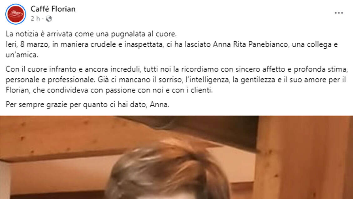 Manager del Florian vittima dell'incidente nautico a Venezia