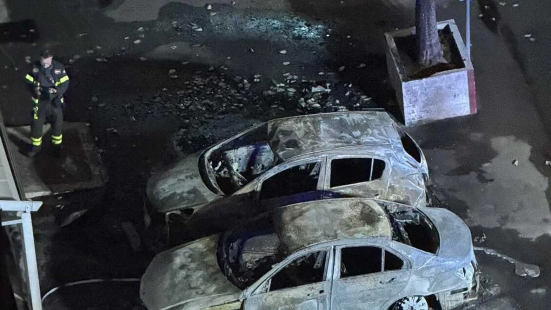 Sei auto incendiate nel Foggiano, in fiamme anche gli alberi