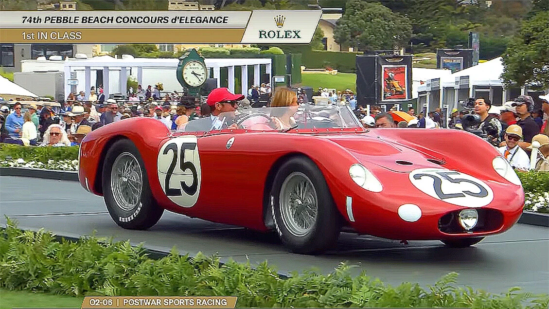 Tricolore in primo piano al Concorso di Eleganza di Pebble Beach