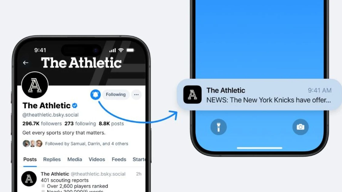 Bluesky sempre più come X, ora notifiche in tempo reale