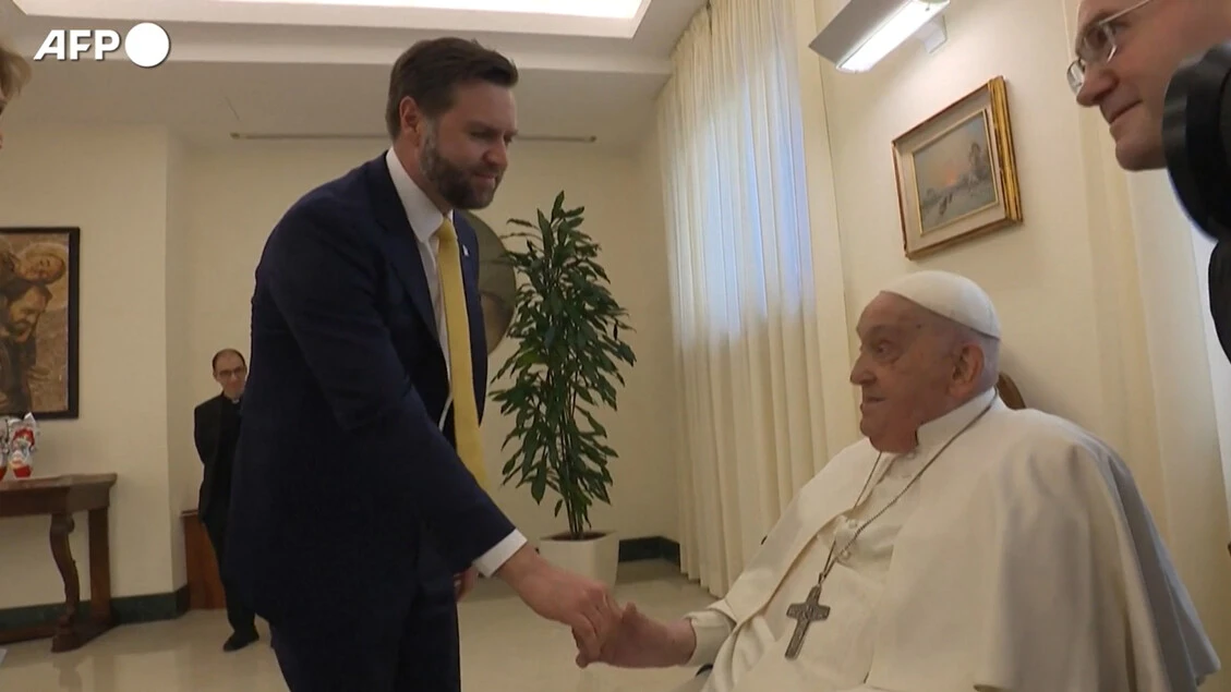 Il vicepresidente Usa J.D. Vance incontra Papa Francesco in Vaticano