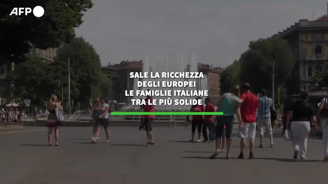 Sale la ricchezza degli europei, le famiglie italiane tra le piu' solide