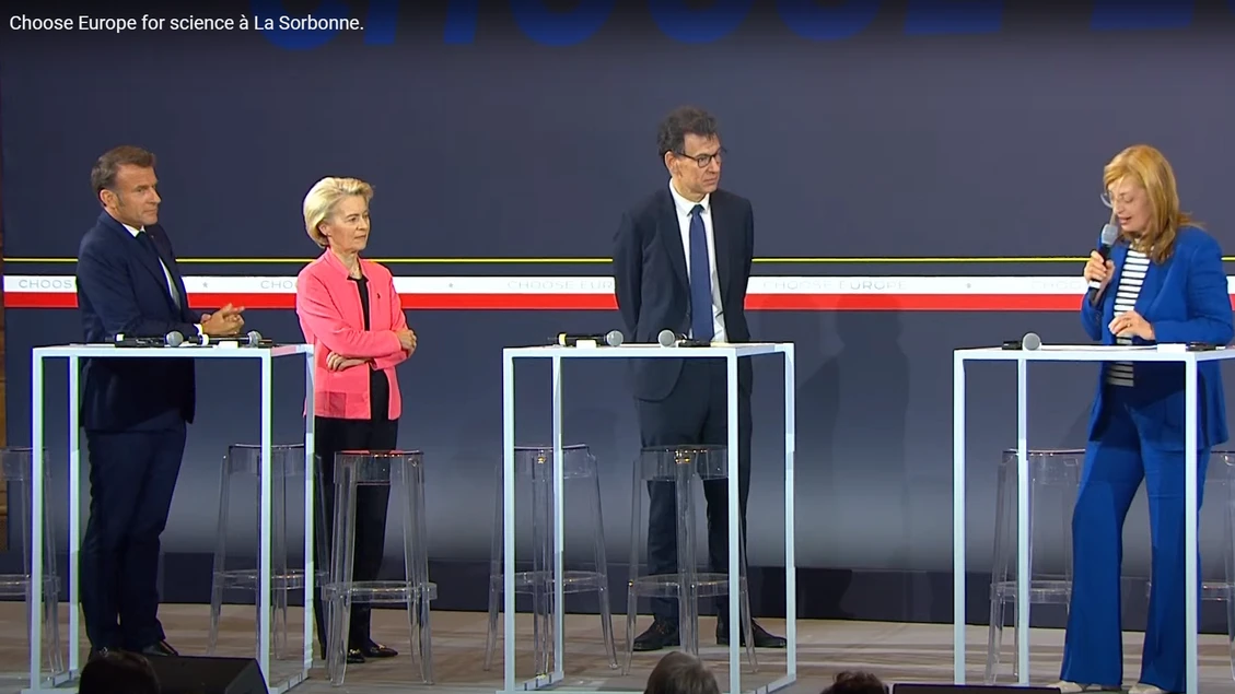 A Parigi 'Choose Europe for Science' con Macron e von der Leyen