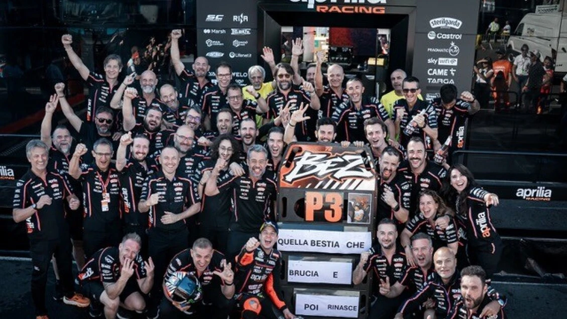 Aprilia Racing terza e quarta in pista a Balaton Park