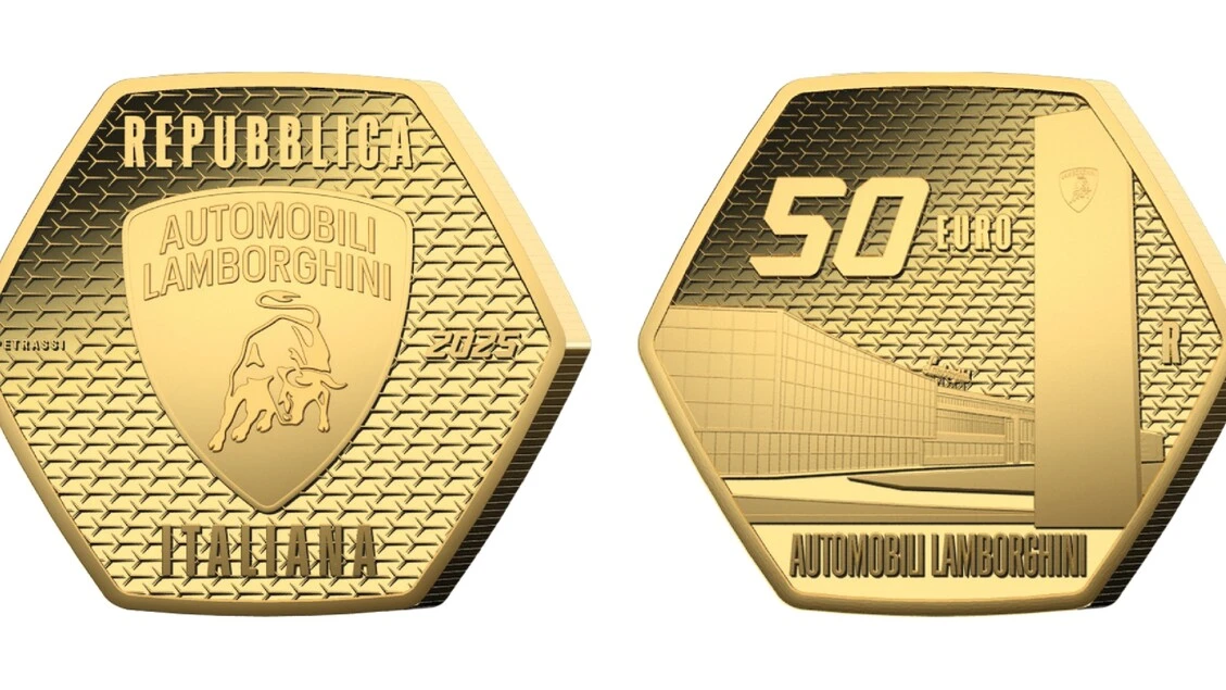 Emesse quattro monete per celebrare Automobili Lamborghini