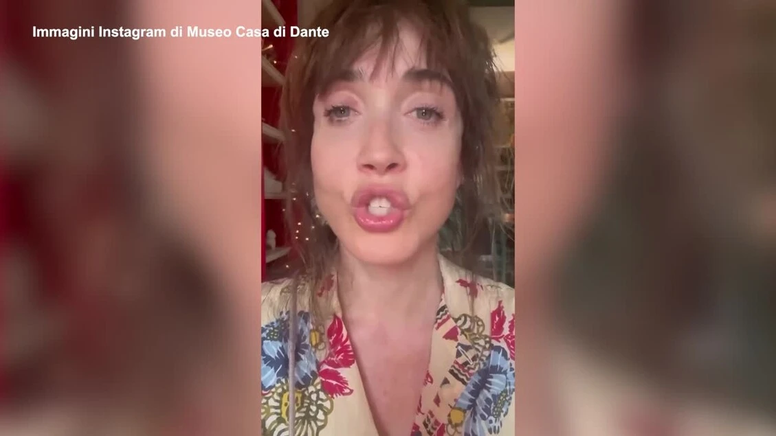L'omaggio a Dante di Chiara Francini nell'anniversario della morte