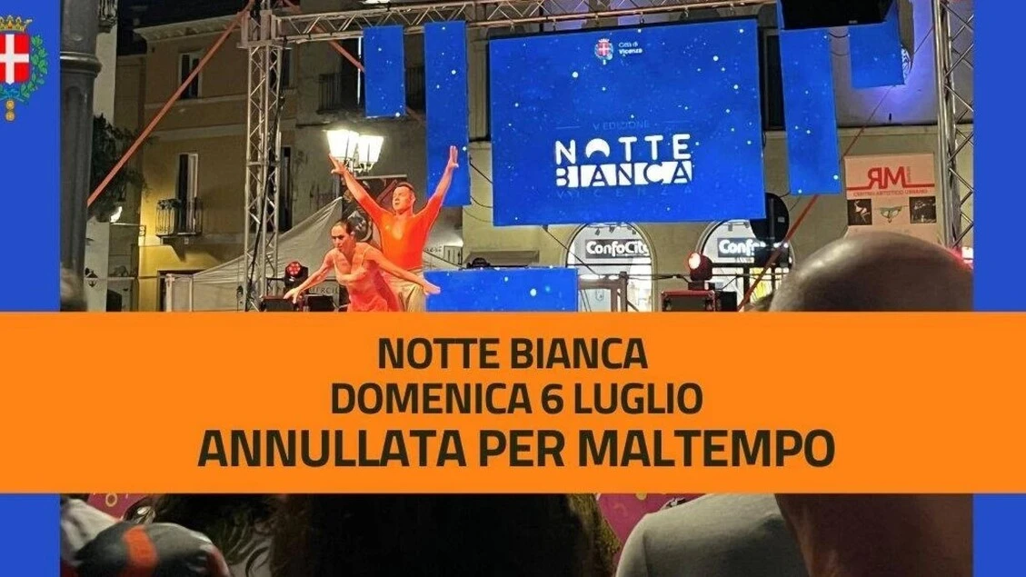 Allerta maltempo, a Vicenza annullata la notte bianca
