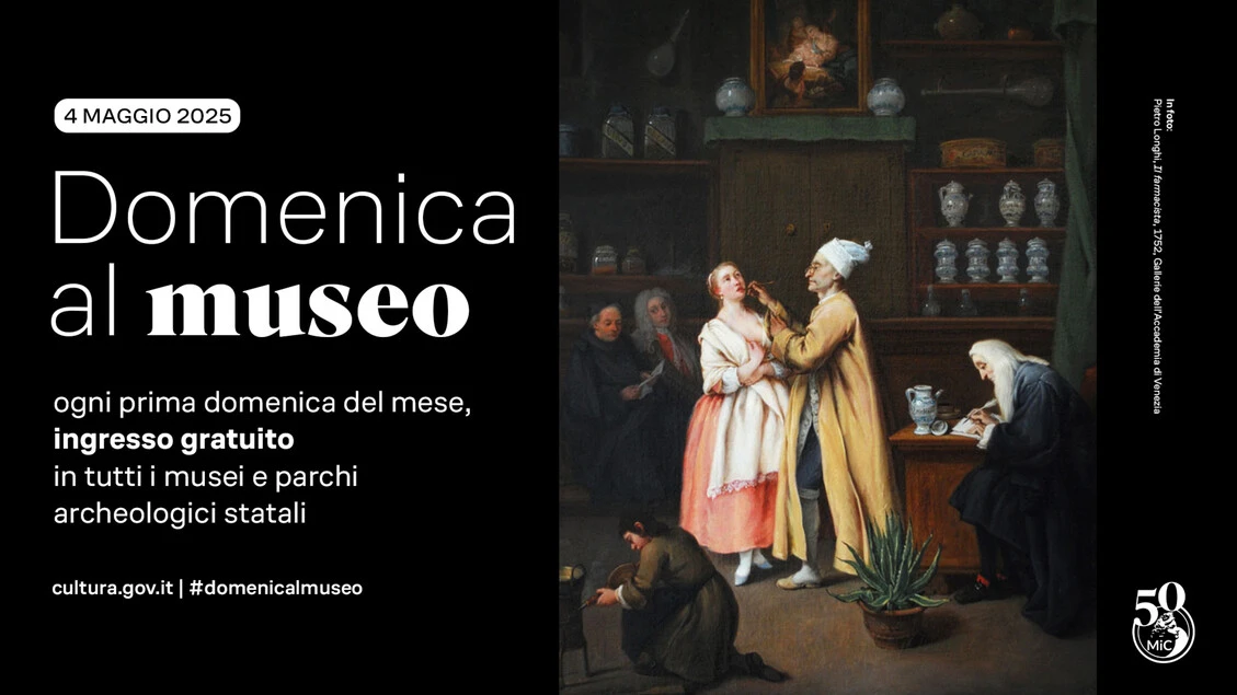 Domenica 4 maggio ingresso gratuito nei musei e siti statali