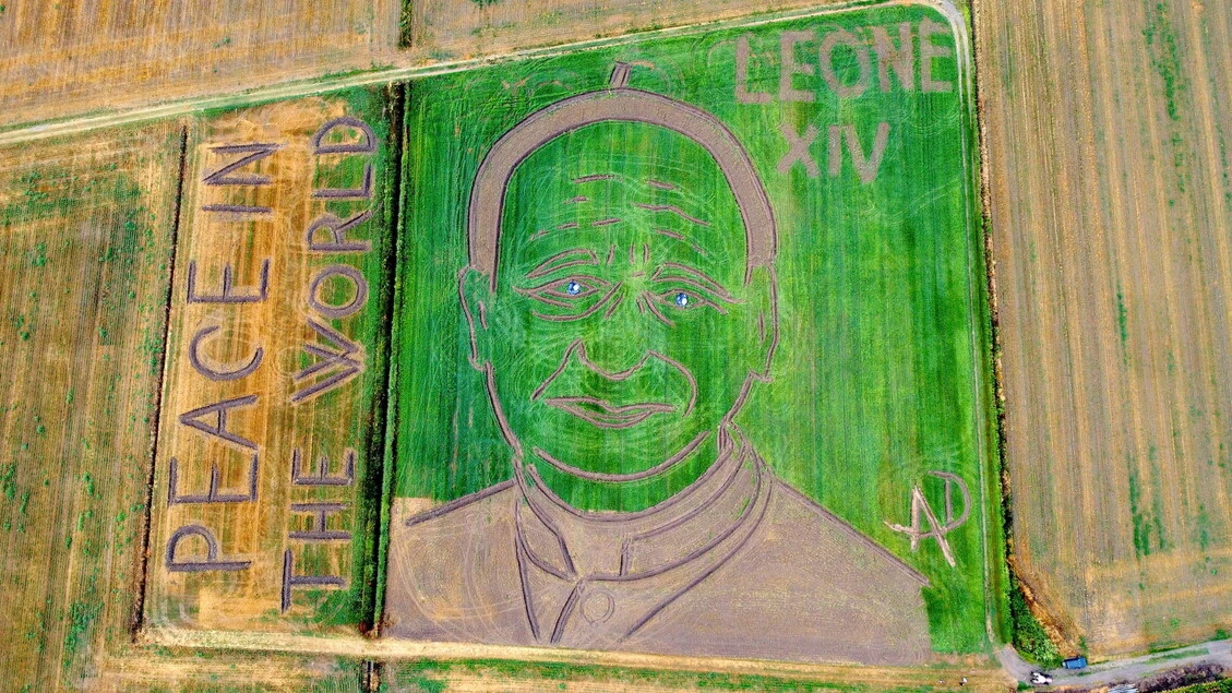 'Green Pope', l'opera di land art dedicata a Papa Leone XIV