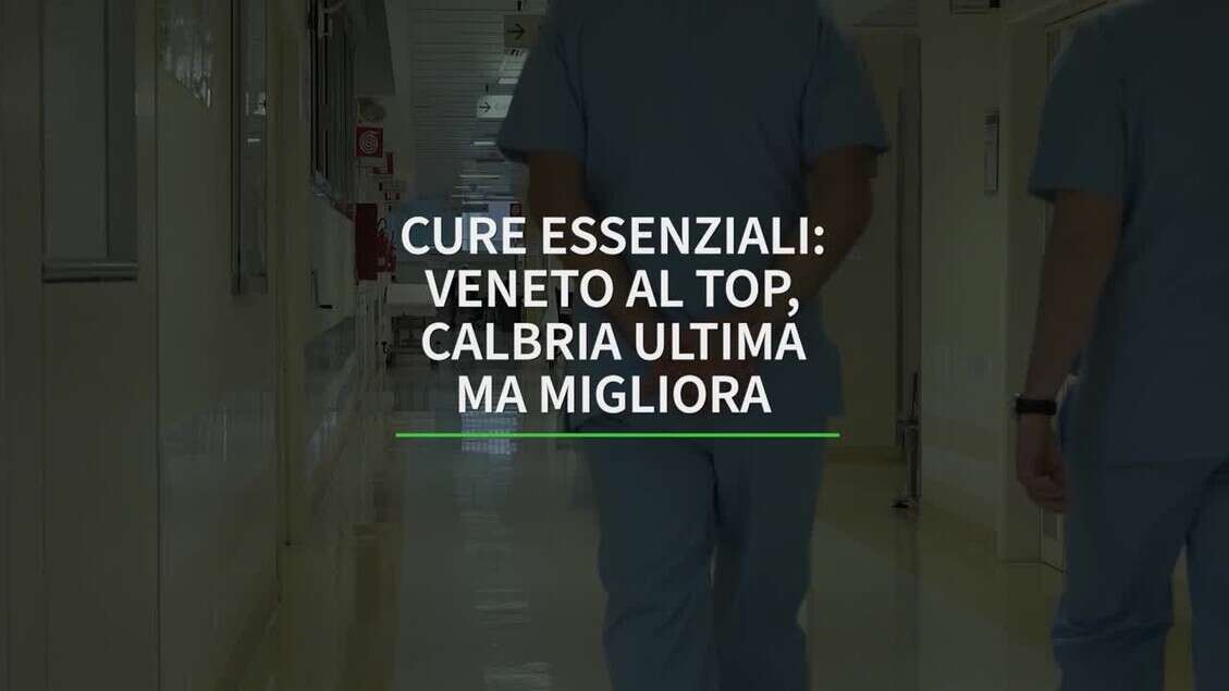 Cure essenziali: Veneto al top, Calabria ultima ma migliora