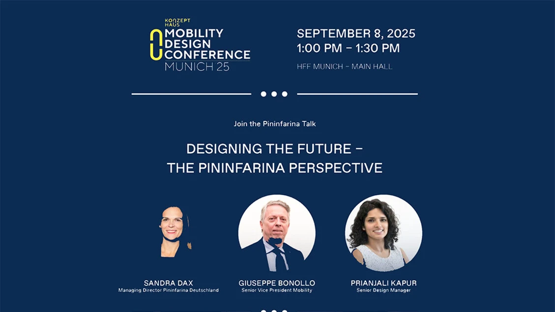 Pininfarina in primo piano alla Mobility Design Conference
