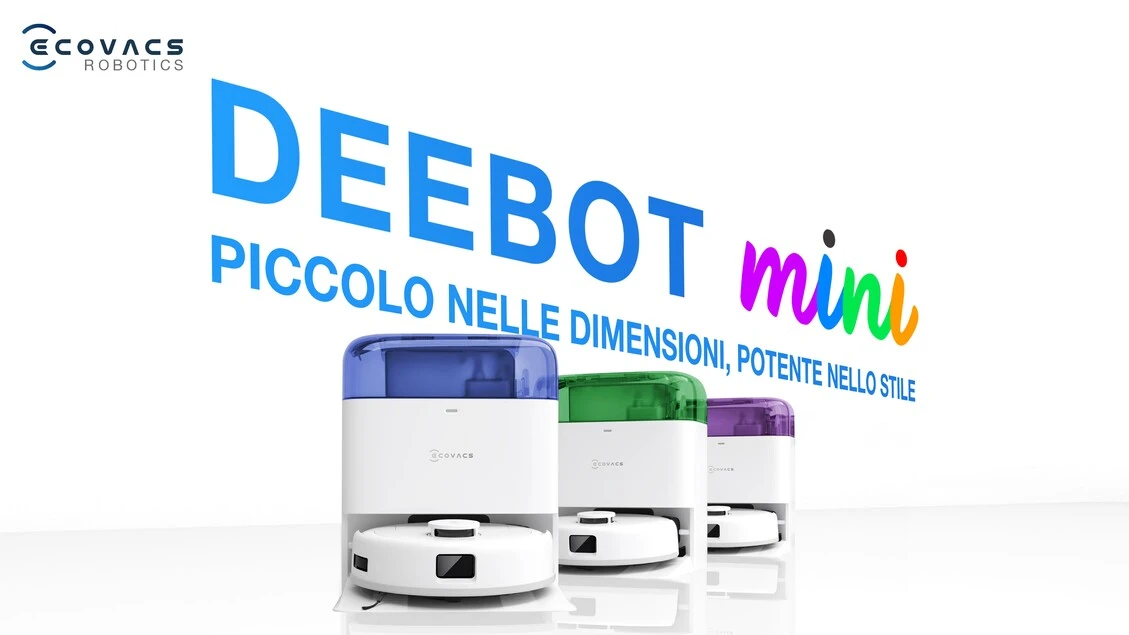 ECOVACS lancia DEEBOT mini, un concentrato di potenza compatto, silenzioso e colorato