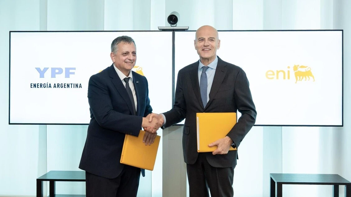 Intesa Eni con argentina Ypf sul progetto Gnl a Vaca Muerta