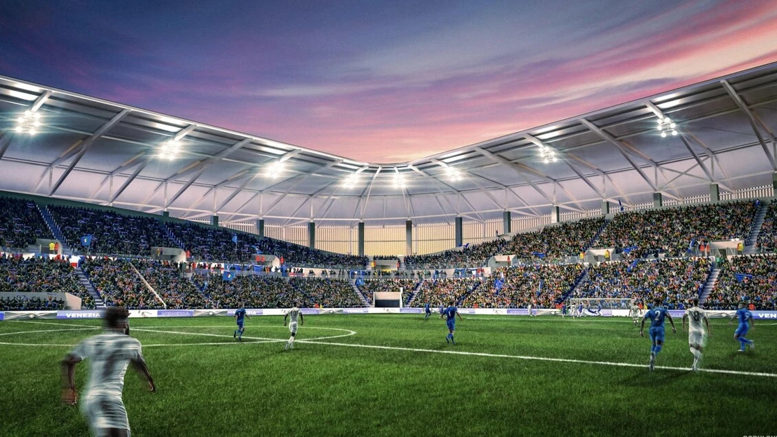 Presentato lo stadio di Venezia, richiamerà onde della laguna