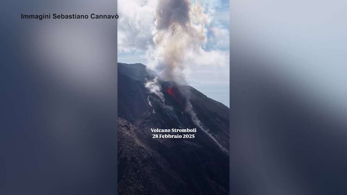 Stromboli, trabocco lavico dall'area craterica Nord