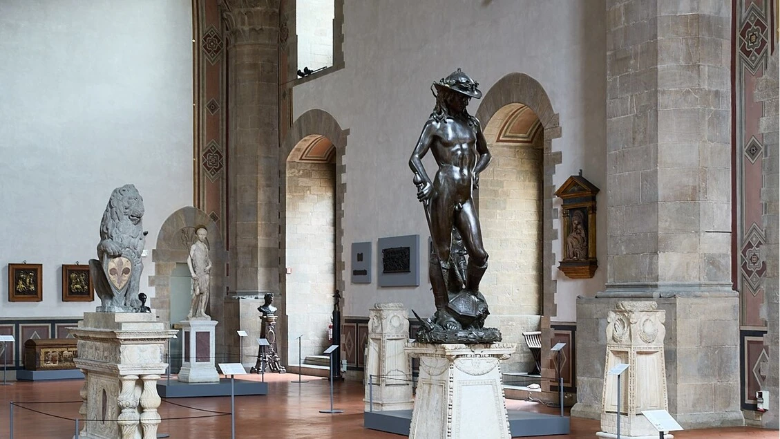 Pedana difende dai terremoti il David bronzeo di Donatello