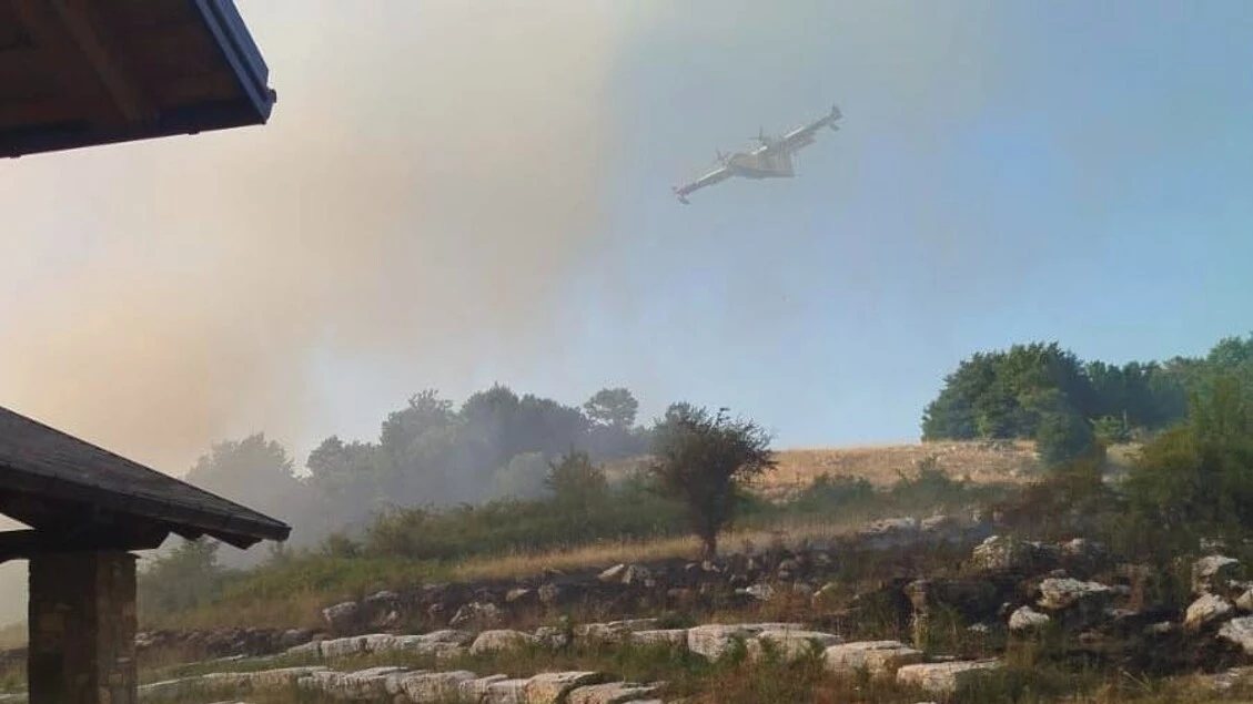 Incendi in Alto Molise, devastato Monte Sant'Onofrio