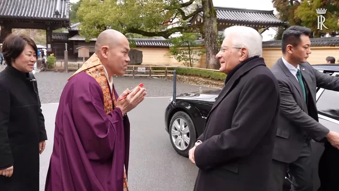 Mattarella a Kyoto per la seconda tappa del viaggio in Giappone