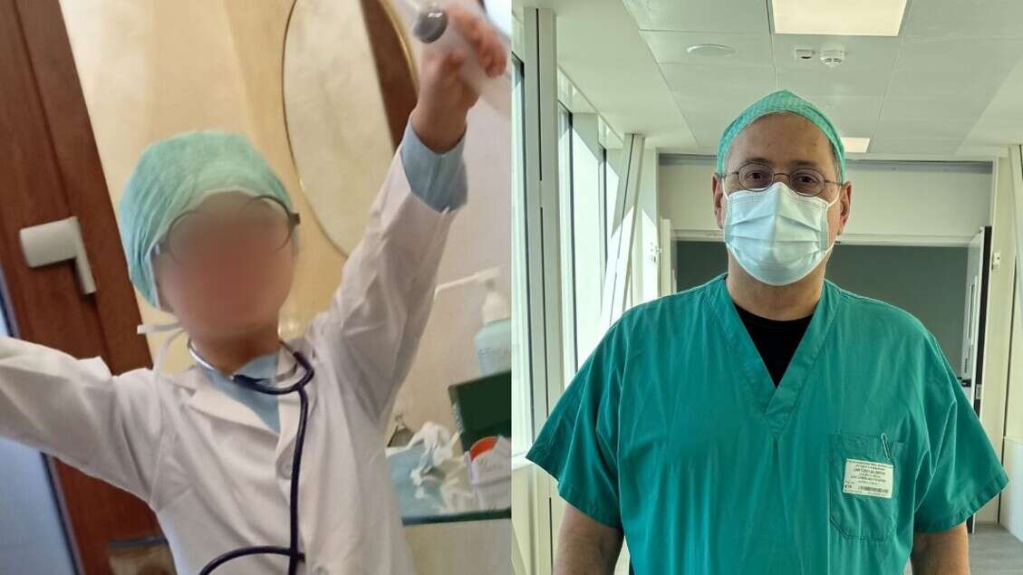 A Carnevale si veste come il medico che lo curò, 'è il mio supereroe'